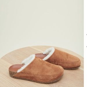 Jenni Kayne shearling moc clogs 38